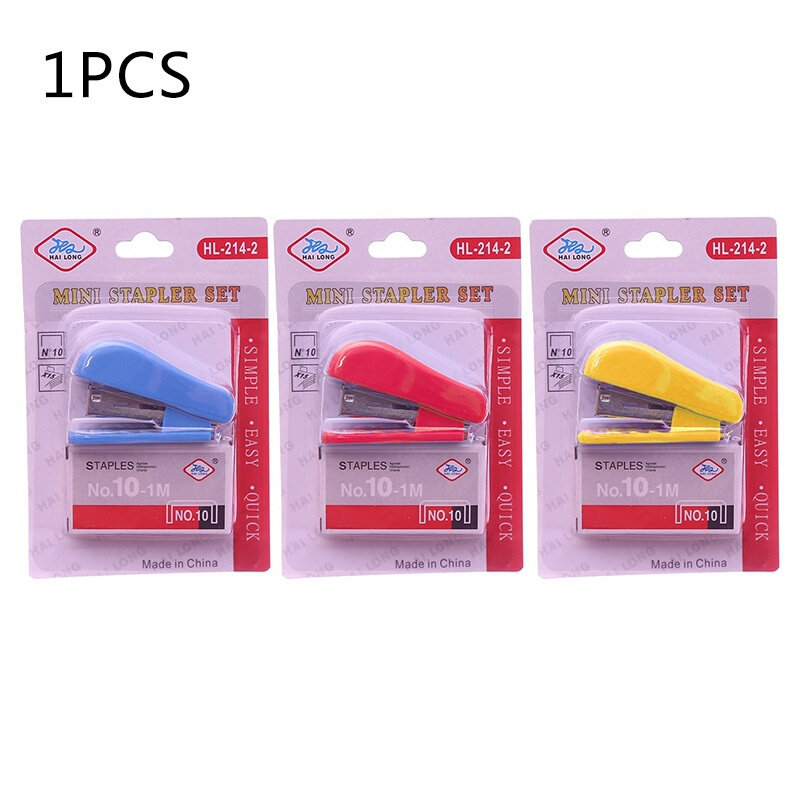 Mini Stapler Kit Portable Stapler Kawaii Office Supplies