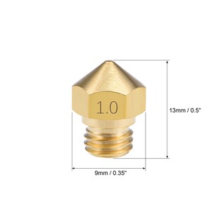 1 mm 3 d Printer Nozzle Head M7 Thread applies to MK10