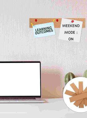 5 Pcs Frameless Bulletin Board Strip Office Strips Cork