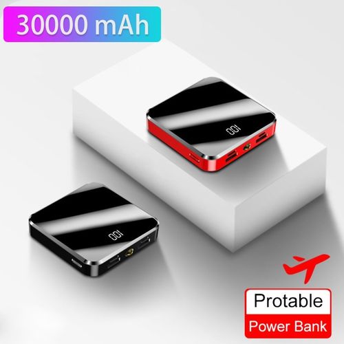 30000mAh For Xiaomi Portable Powerbank Mini Power Bank Mirro