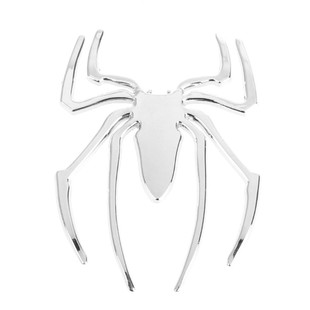 3D Car Sticker HOT Universal Metal Spider Emblem Chrome Moto