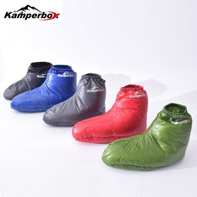 Kamperbox Down Slippers Down Socks Camping Down Booties for