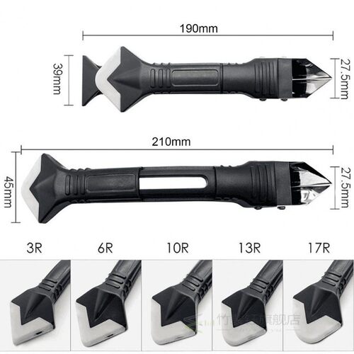 7pcs/set 3 in 1 Silicone Caulking Tools Silicone Trowel Resi