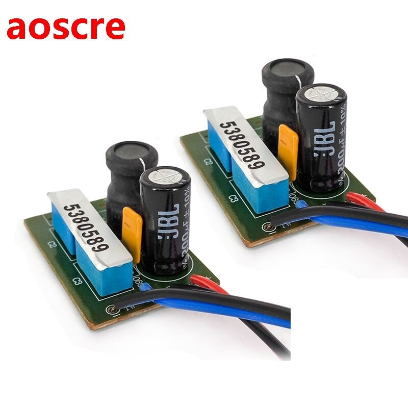 2PCS 2 Way 60W Speaker Treble Bass Frequency Divider Home Th