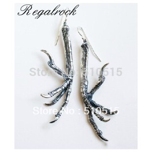Regalrock Gothic Raven Claw Talon Earring Punk Crow Bird Sk