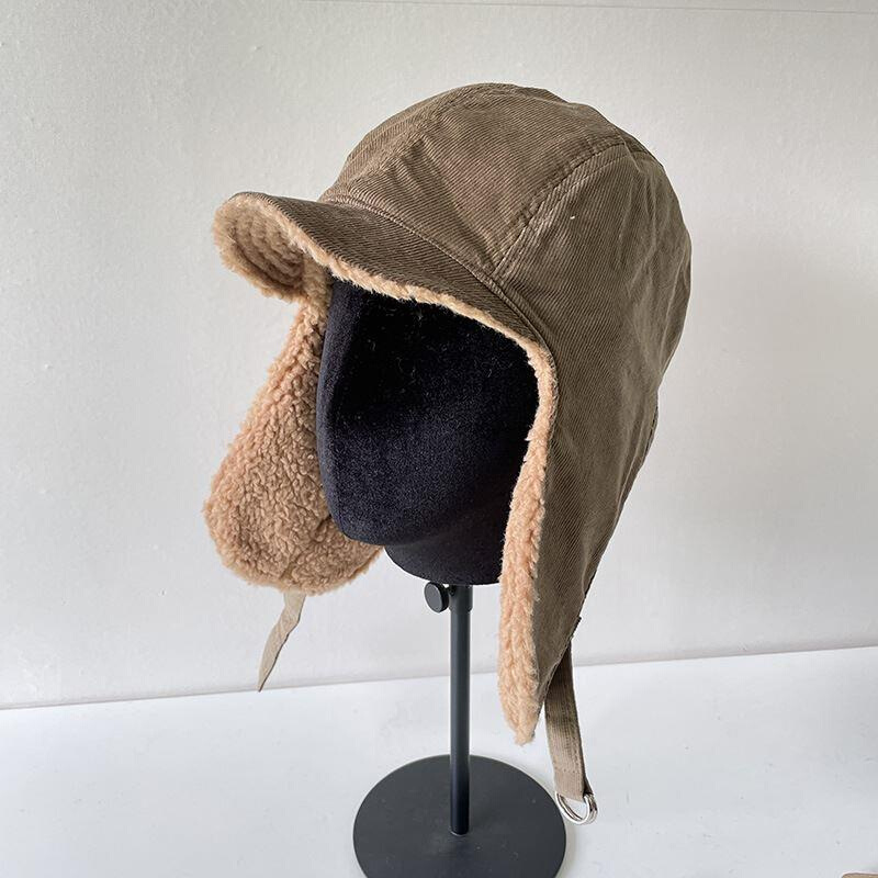 Unisex Men Women Ear Protection Cap Trapper Bomber Warm Troo