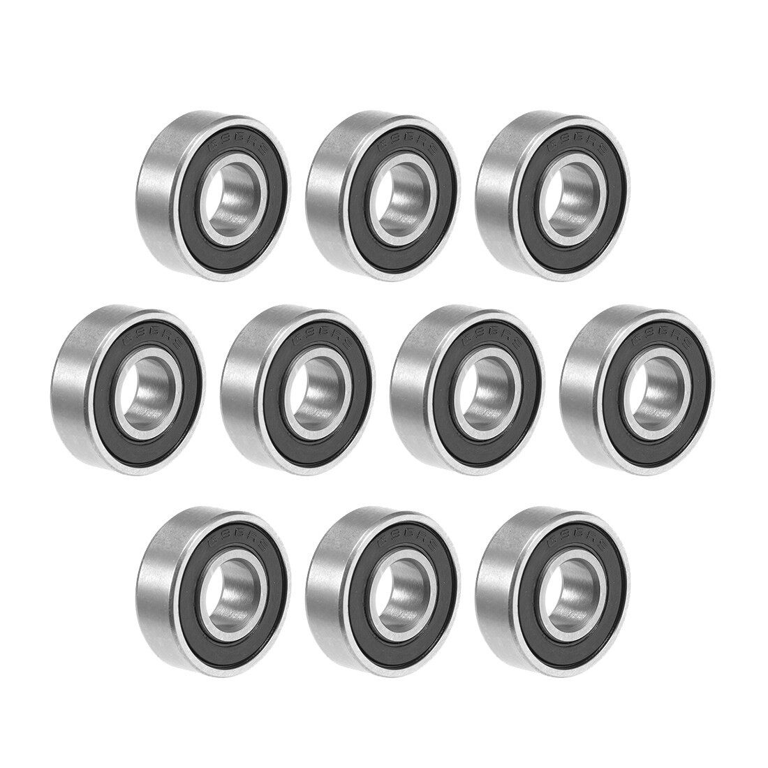 696-2RS Deep Groove Ball Bearing 6x15x5mm Double Sealed Chro