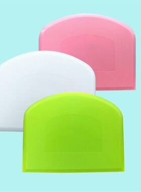 1PCs Plastic Dough Scraper Cream Smooth Cake Spatula Baking