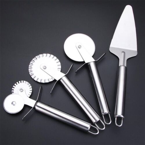 3 Patterns Stainless Steel Pizza Cutter Double Roller Pizza