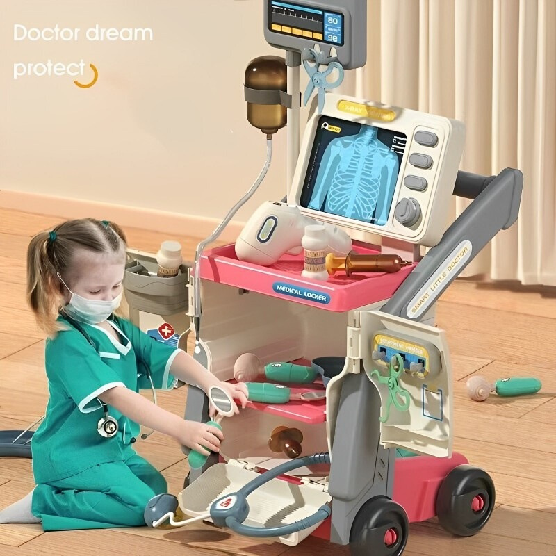 Luxury Simulation Medical Table Set Medical Trolley Puzzle