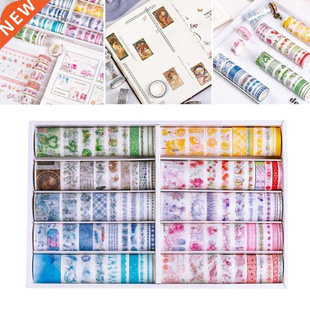 Washi Tape Set 100 Rolls Self Adhesive Tape Paper Sticky Ta