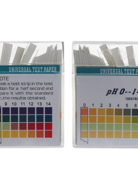 100 Strips 0-14 PH AlkaliAcid Indicator Paper Water Saliva L