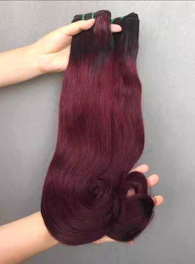 Super double drawn bundle #99j color SDD 20A Raw human hair