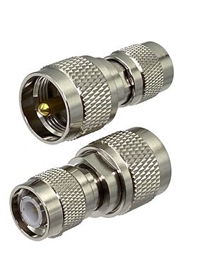 1pcs Connector Adapter UHF PL259 Male Plug to TNC Male Plug