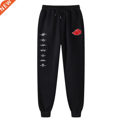 Akatsuki Cloud Symbols Print Ms Joggers Brand Woman Trousers