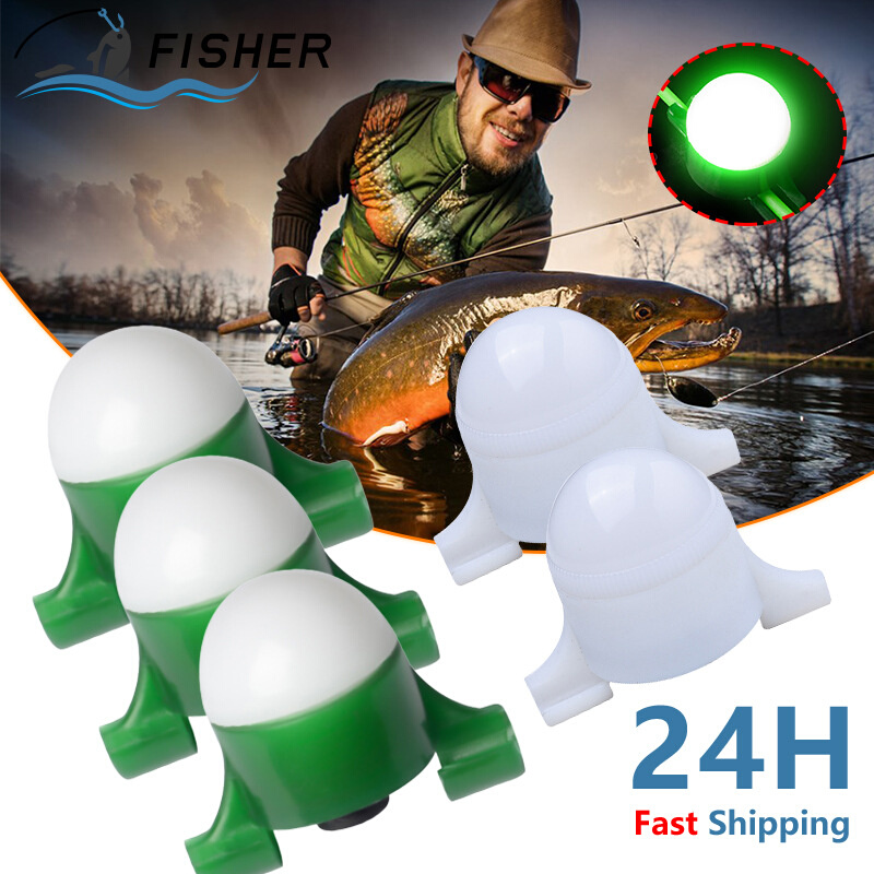 1-5PCS LED Induction Fishing Alarm Rod Tip Carp Night