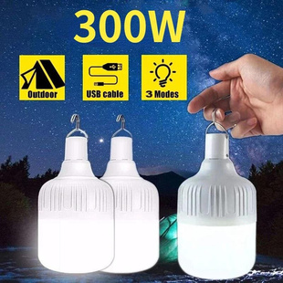 80W Portable Tent Lamp Battery Lantern BBQ Camping Light