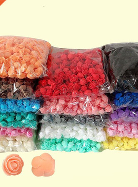 150-750pcs PE Rose Heads 3.5cm artificial Flower For  ros