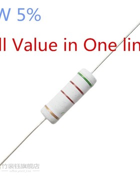 10pcs 5W Metal oxide film Resistor 5% 1R ~ 10M 100R 220R 330