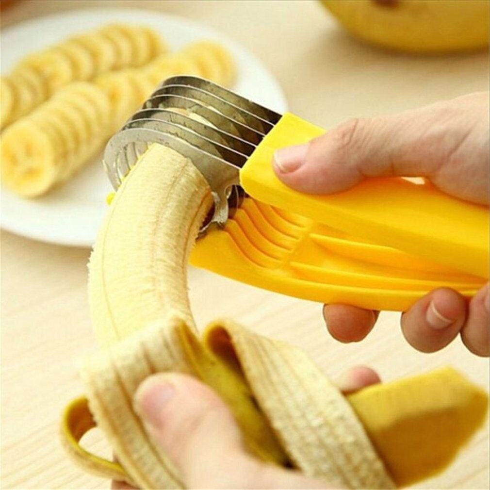 Kitchenware Banana Slicer Stainless Steel Cut Ham Sausage Cu