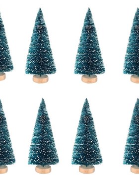 48 PCS Miniature Christmas Tree Artificial Snow Frost Trees