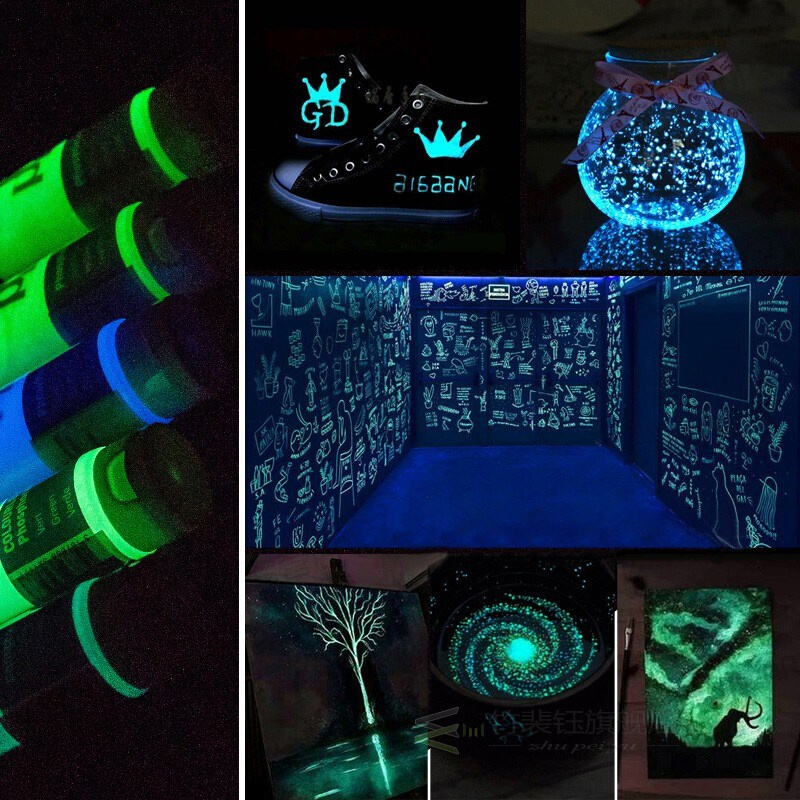 100ML pebeo Acrylic Paint Glow in the Dark Glowing paints Lu