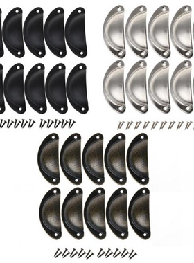 10Pcs Vintage Iron Drawer Handles Retro Cabinet Knobs Cupboa