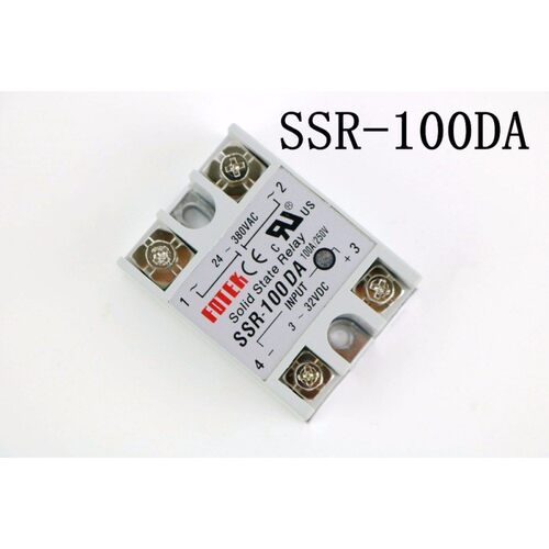 -  SSR-100DA 100A 3-32V DC TO 24-380V AC SSR 100DA relay sol