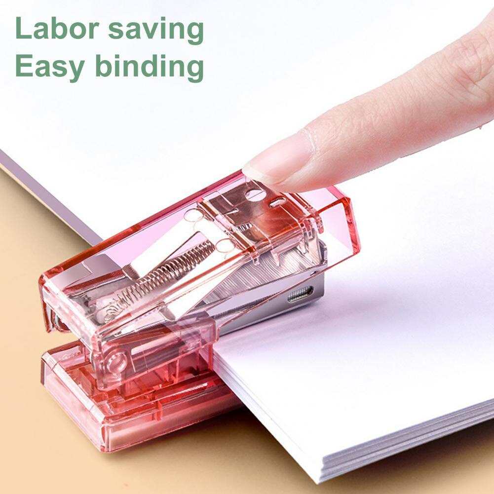Stapler Transparent Labor-saving Flexible Book Order Plastic