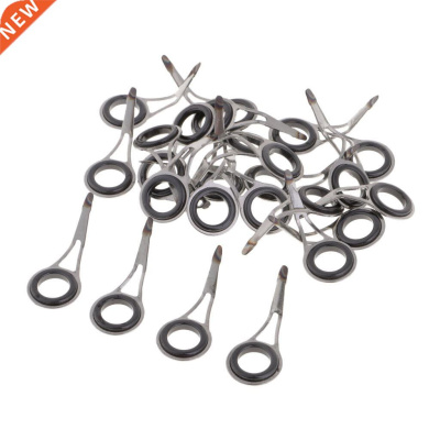 25pcs Sturdy Fishing Rod Guides Single Leg Rod Eye Line Ring