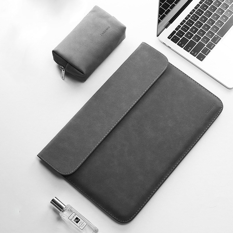 2019 New Matte P Leather Sleeve Laptop Bag 15.6 14  macbook