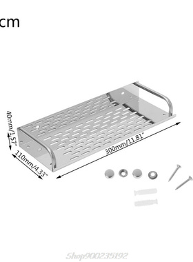 Stainless Steel Kitchen Bathroom Shelf Wall-mounted Storage