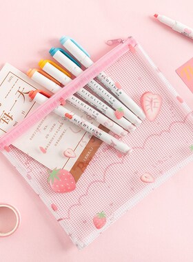 Ms. Ben's pencil bag, stationery bag, simple schoolgirl, Cut