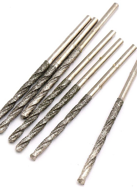 10pcs Diamond Coated Spiral Drill Bits High Speed Steel Twi