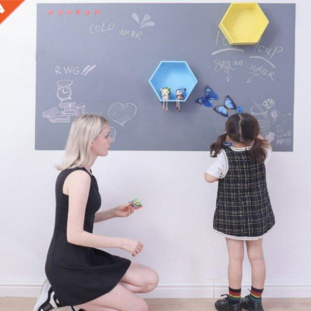 Blackboard Stickers Removable Vinyl Draw 45x100cm Erasable B