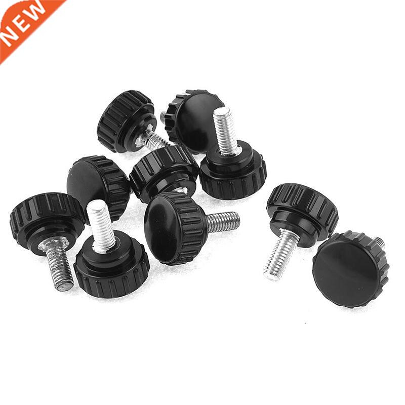 10pcs 6x15mm Male Threaded 22mm Dia Thumb Screw Knurled Knob