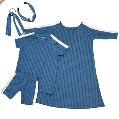 NEW Spring and Summer Fashion Cotton Denim Girls Dress And T