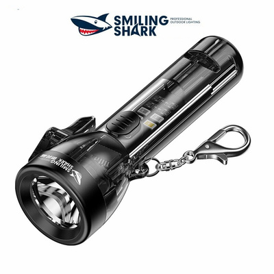 Mini keychain light LED bright flashlight USB charging