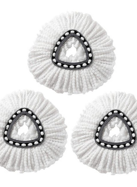 3Pcs 360 Rotation Cotton Yarn Microfiber Mop Heads Refills R