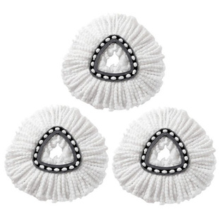 3Pcs 360 Rotation Cotton Yarn Microfiber Mop Heads Refills R