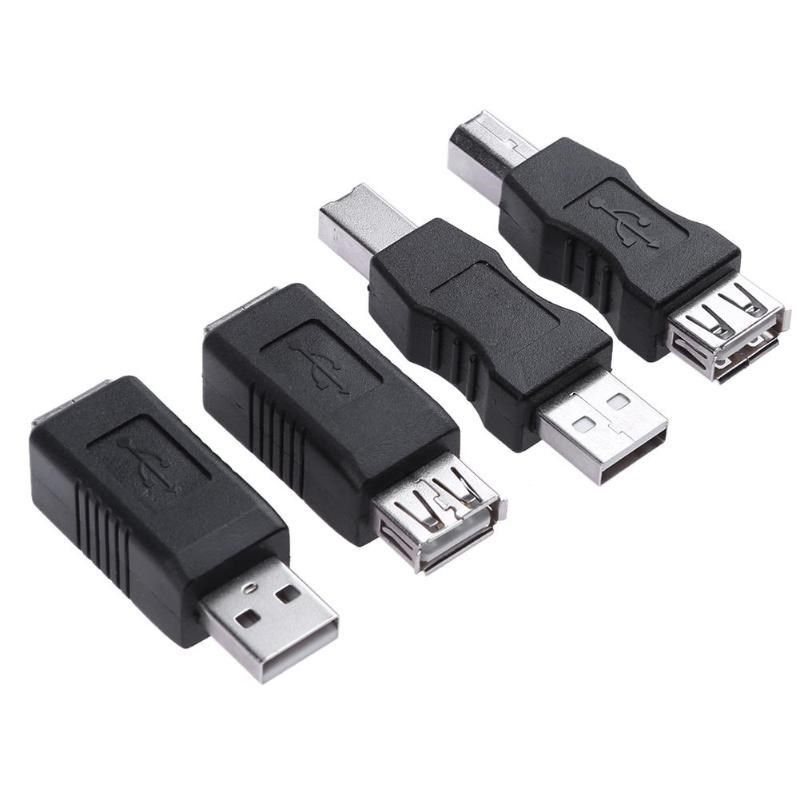 4pcs Printer USB Connector USB 2.0 Type A Female To USB B Ma