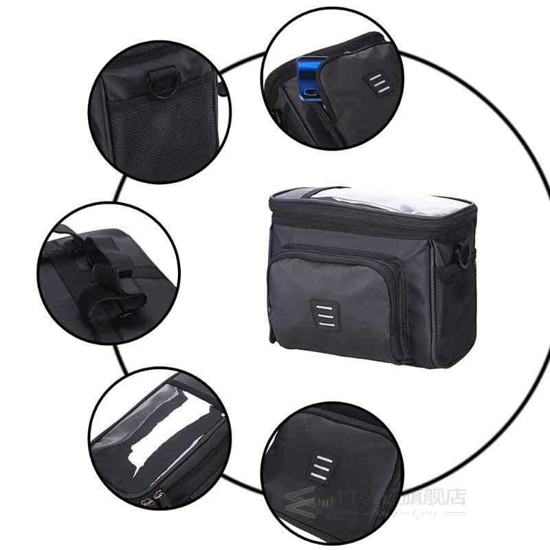MTB Bicycle Cycling Insulated Front Bag Bike Handlebar Phone