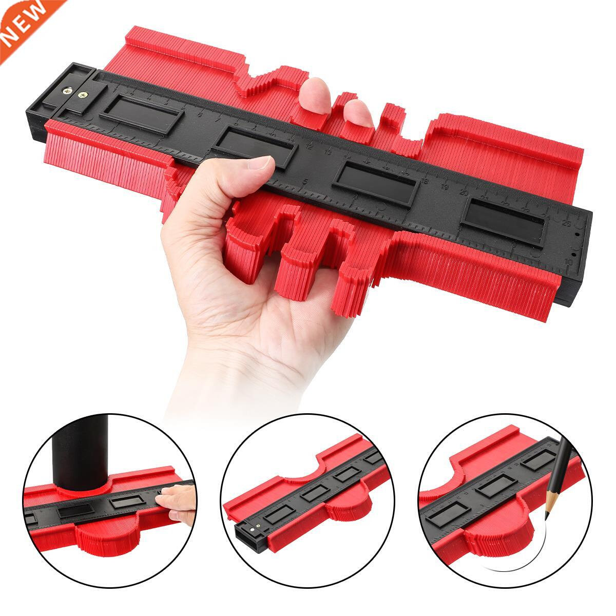 12/14/25/50cm Contour Gauge Plastic Profile Copy Contour Gau