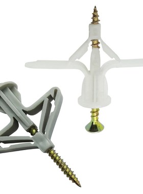 50 Pcs Hollow Brick Expansion Screw Drywall Kit Self Drillin