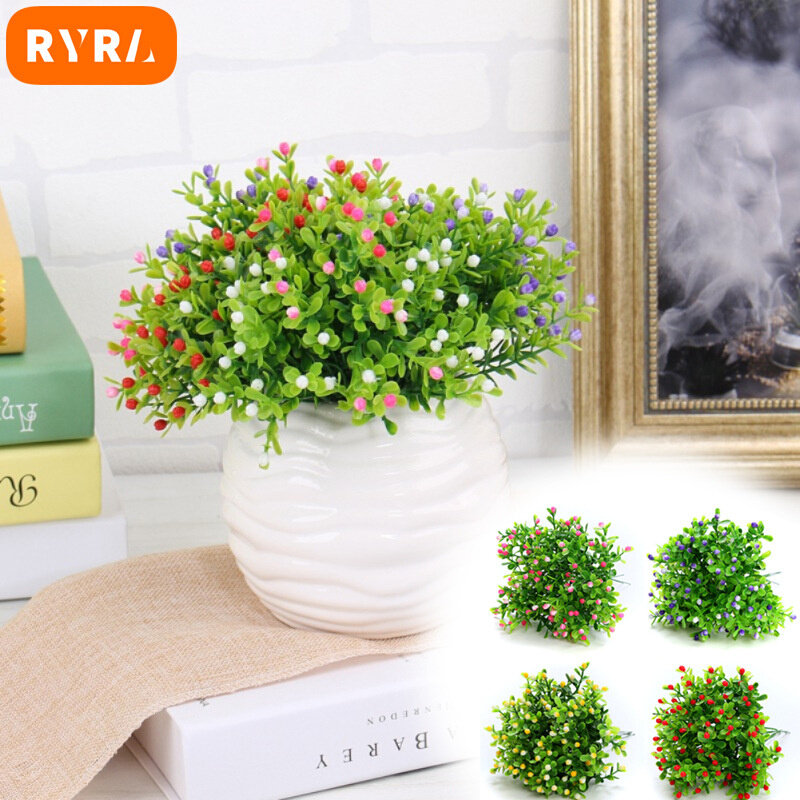 Artificial Flower Plastic Lavender Fake Plant Wedding Home