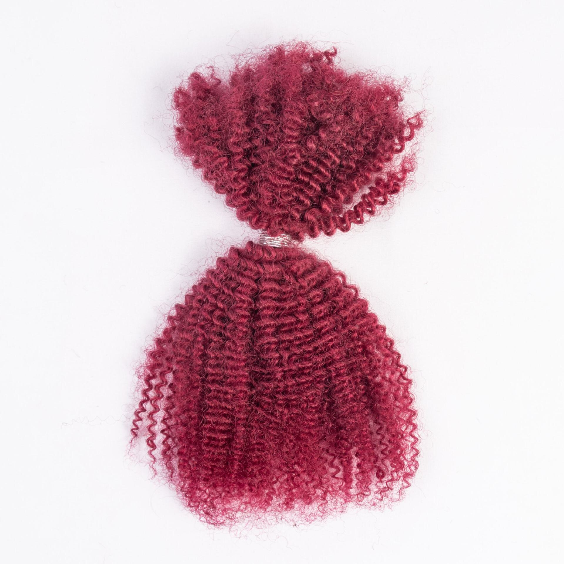 #bug Color Afro Curly Human Braiding Hair For Locks 30g