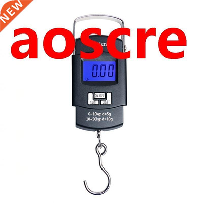 50kg 10g LCD Digital Hanging Hook Scale WH-A08L Portable Min