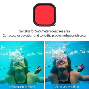 Waterproof Case Filter For GoPro Hero 9 Black Housing Cover