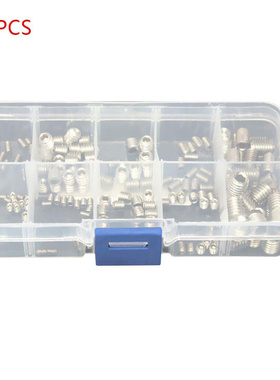 200pcs Socket Hex Set Grub Screws Assortment Cup Point M3/M4