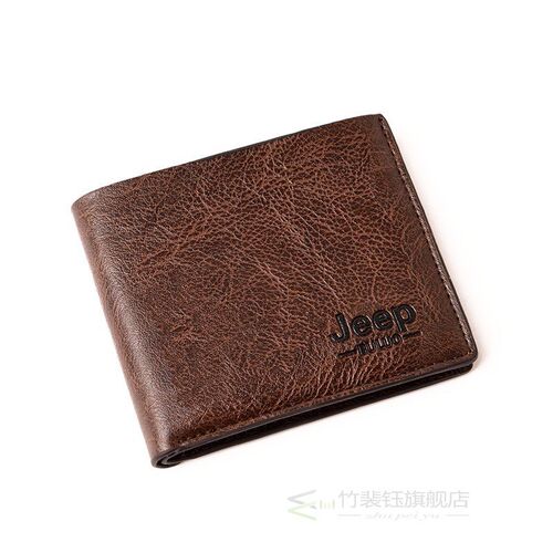 Top Men Wallets Mens Jeep Wallet with Coin Bag Small Money P